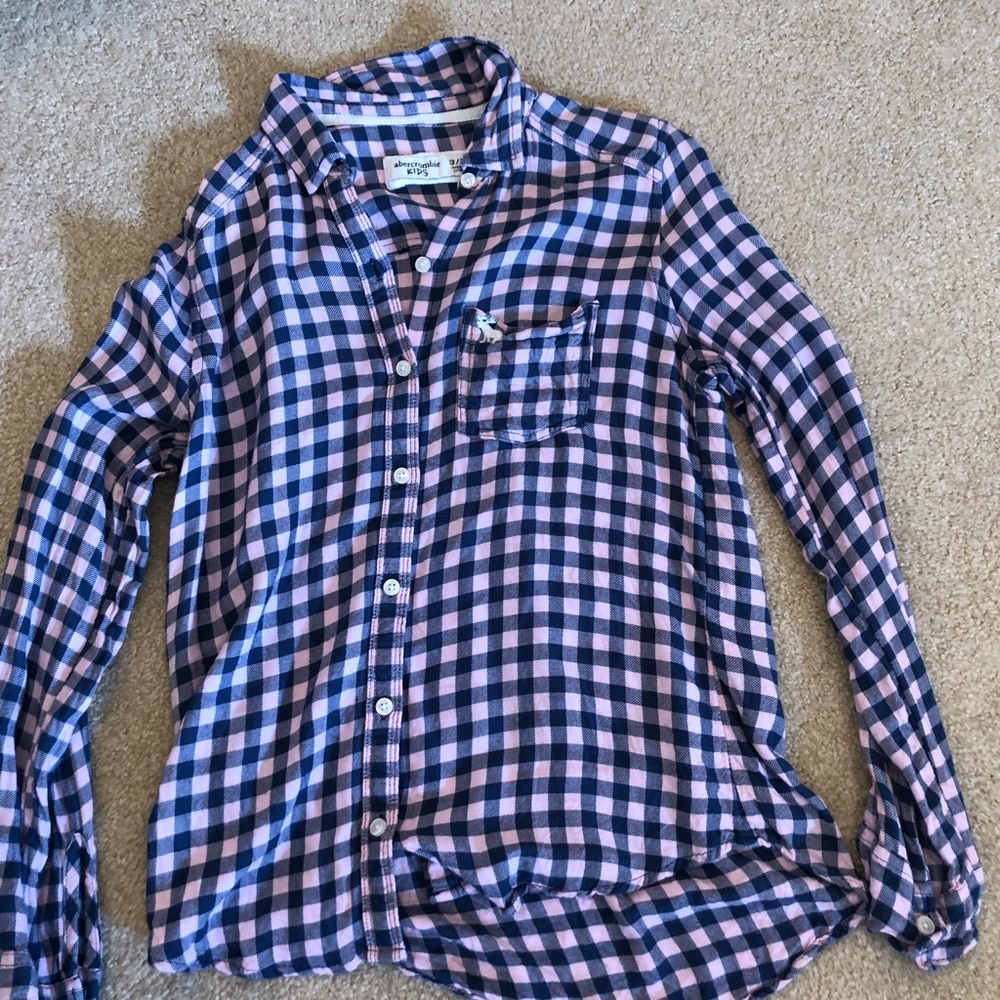 Pink and blue flannel